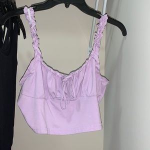 Purple Cropped Tank! Size Medium